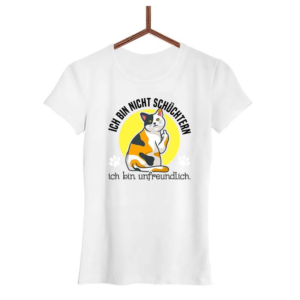 Damen T-Shirt Ich bin nicht schüchtern, ich bin unfreundlich - Schwarzer - Kaffee