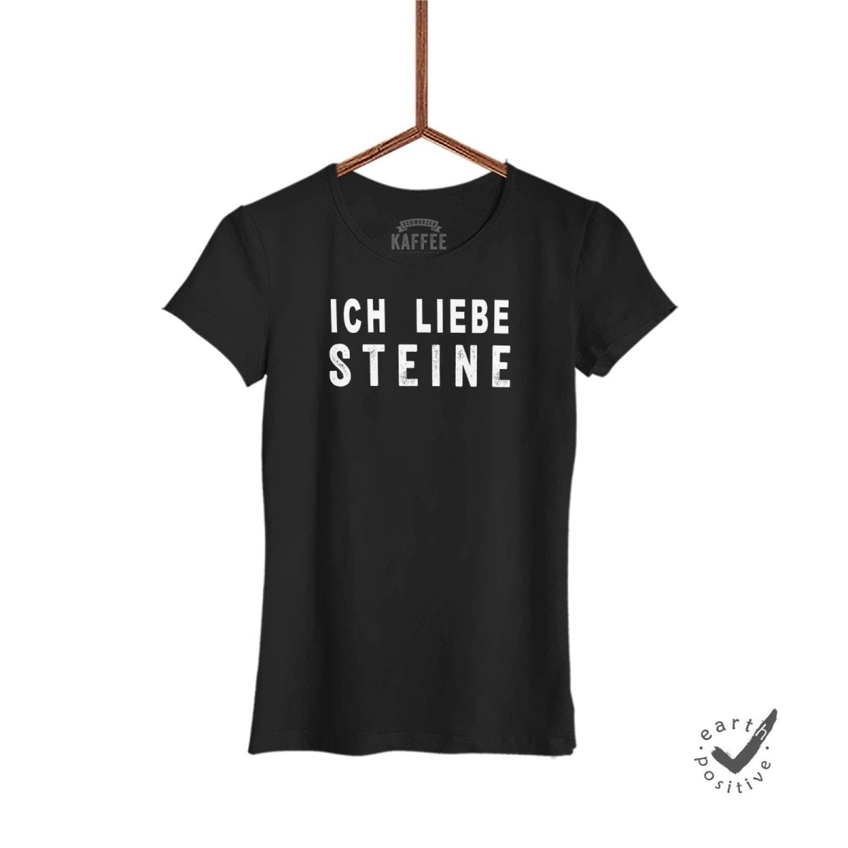 Damen T-Shirt Ich liebe Steine Sale - Schwarzer - Kaffee