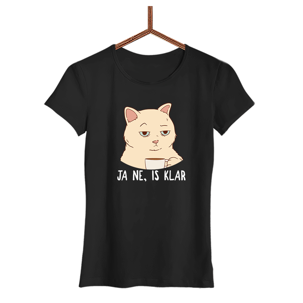 Damen T-Shirt Ja ne, is klar - Schwarzer - Kaffee