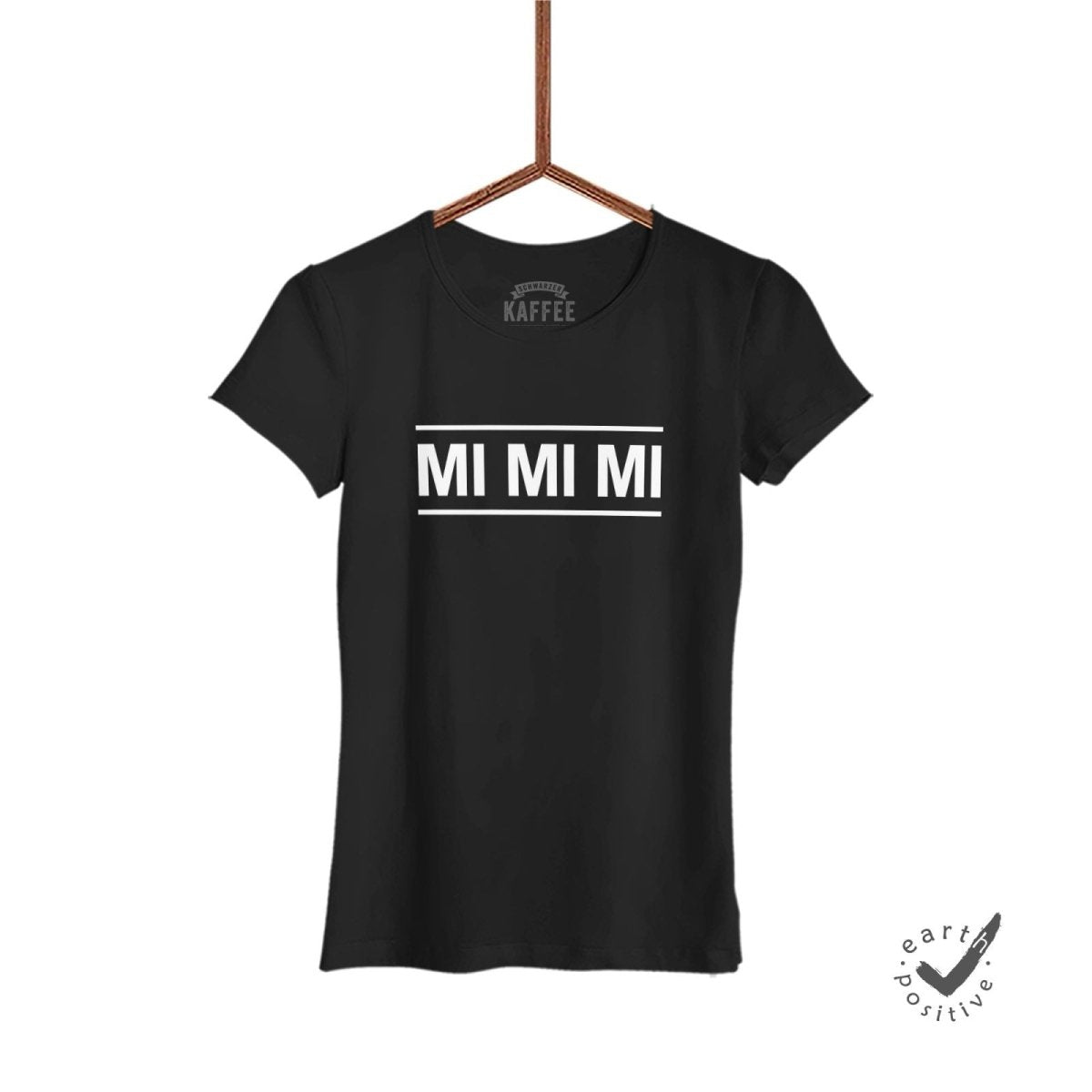 Damen T-Shirt Mi Mi Mi Sale - Schwarzer - Kaffee