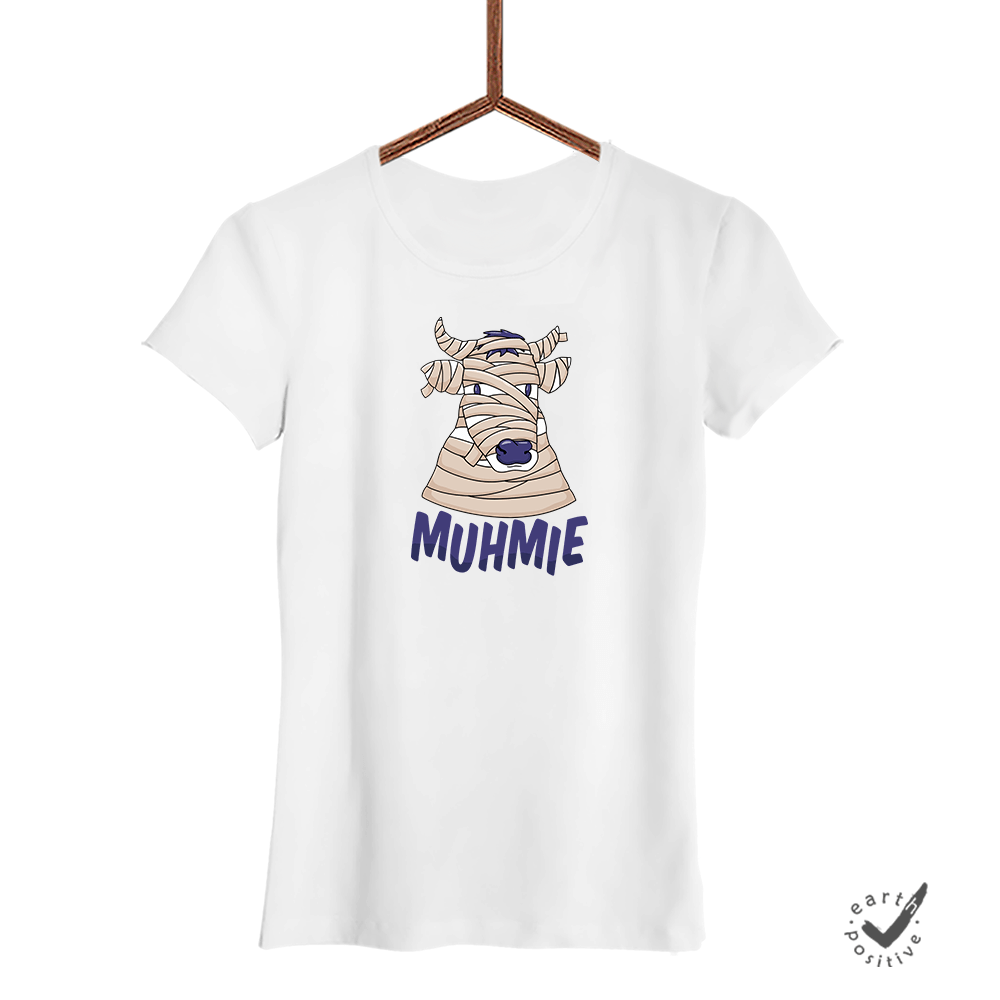 Damen T-Shirt Muhmie - Schwarzer - Kaffee