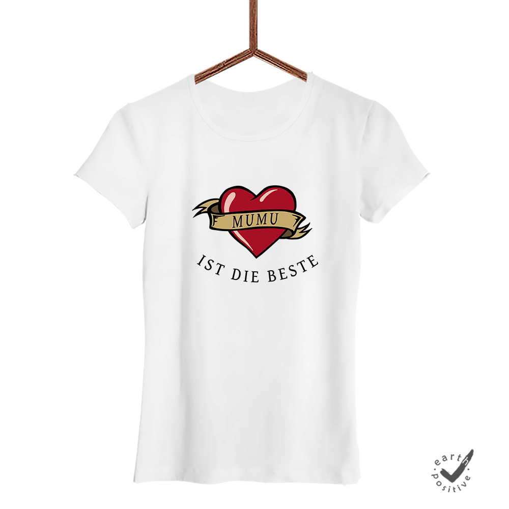 Damen T-Shirt Mumu ist die Beste - Schwarzer - Kaffee