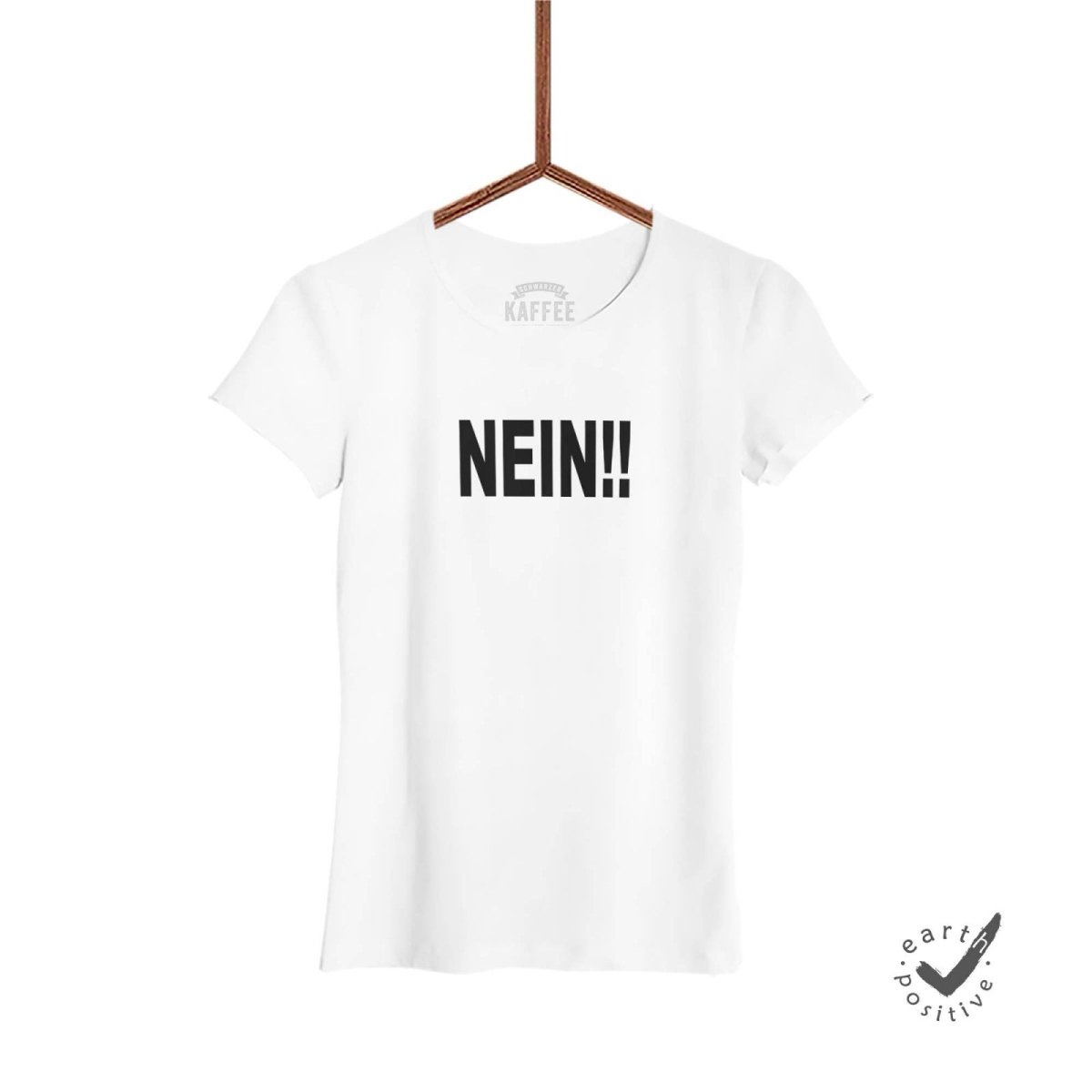 Damen T-Shirt Nein!! - Schwarzer - Kaffee