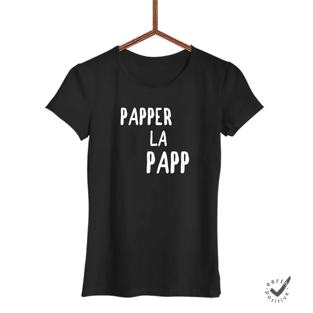Damen T-Shirt PapperLaPapp - Schwarzer - Kaffee