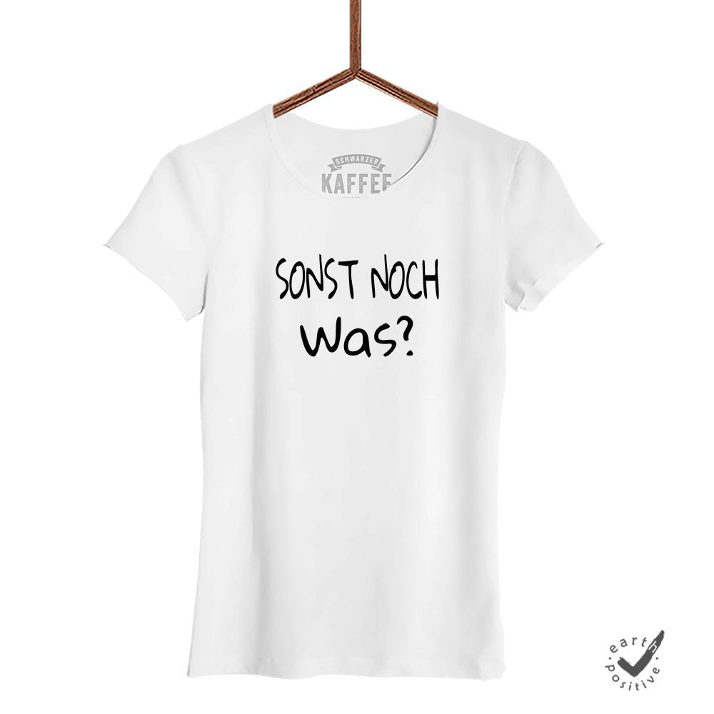 Damen T-Shirt Sonst noch was? - Schwarzer - Kaffee