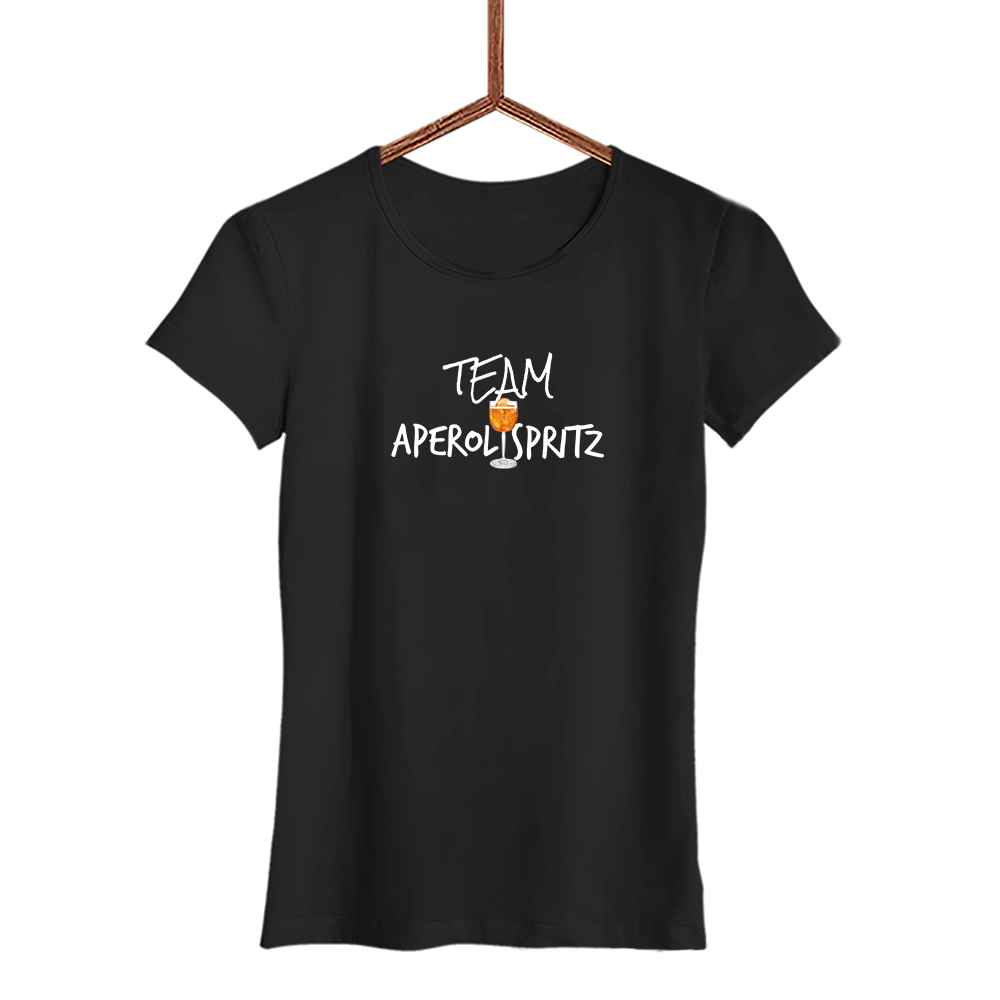 Damen T-Shirt Team Aperol Spritz - Schwarzer - Kaffee