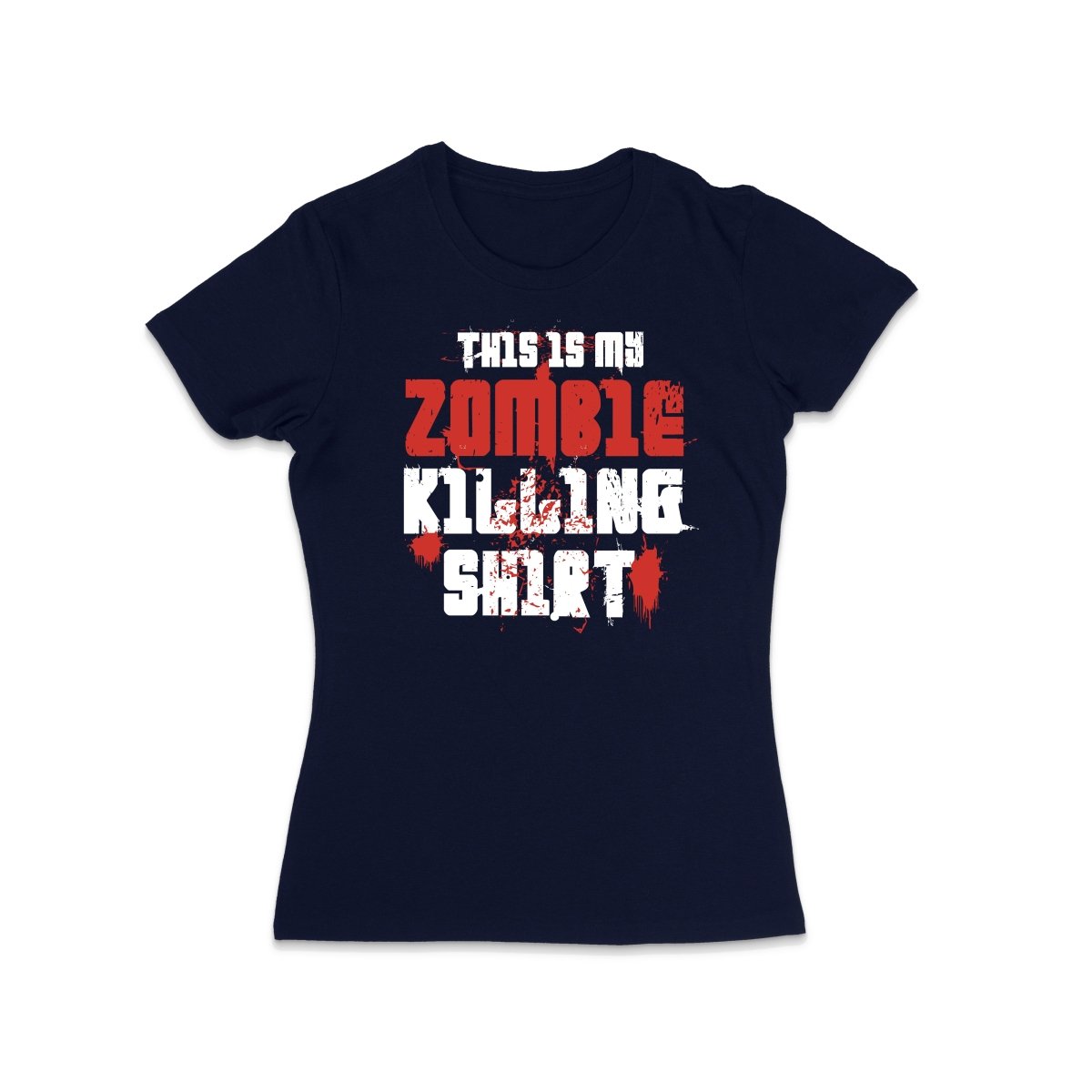 Damen T-Shirt This is my Zombie killing Shirt - Schwarzer - Kaffee