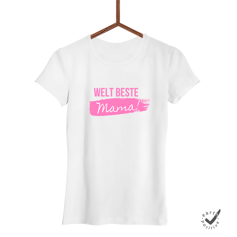 Damen T-Shirt Weltbeste Mama - Schwarzer - Kaffee