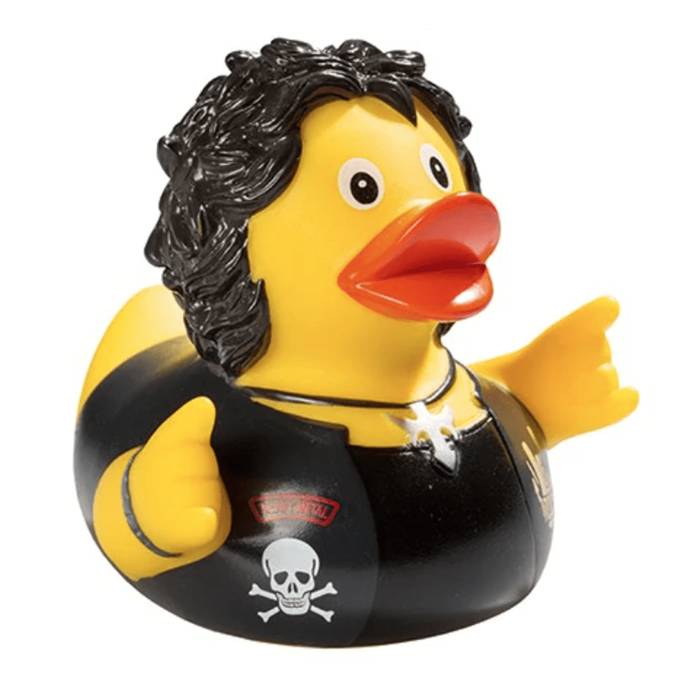 Ente Heavy Metal Badeente - Schwarzer - Kaffee