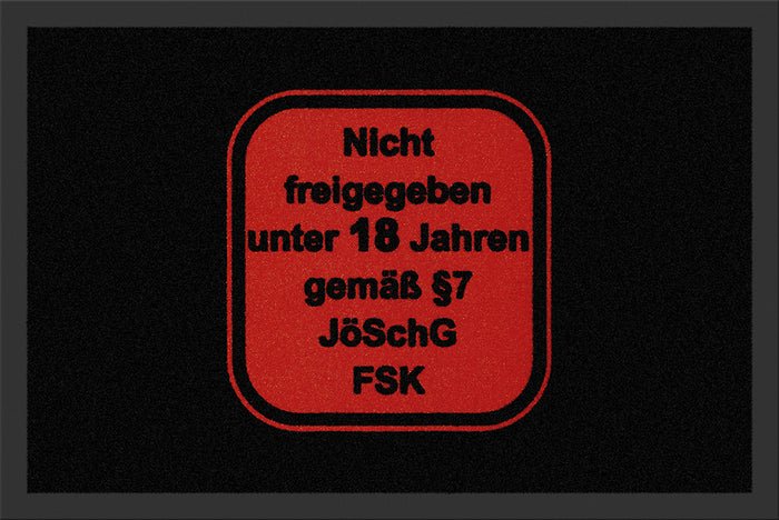 FSK 18 Fußmatte - Schwarzer - Kaffee