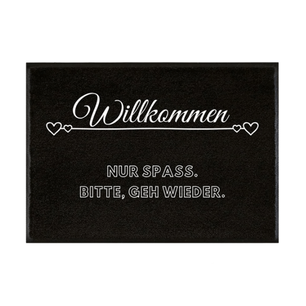 Fussmatte Bitte geh wieder - Schwarzer - Kaffee