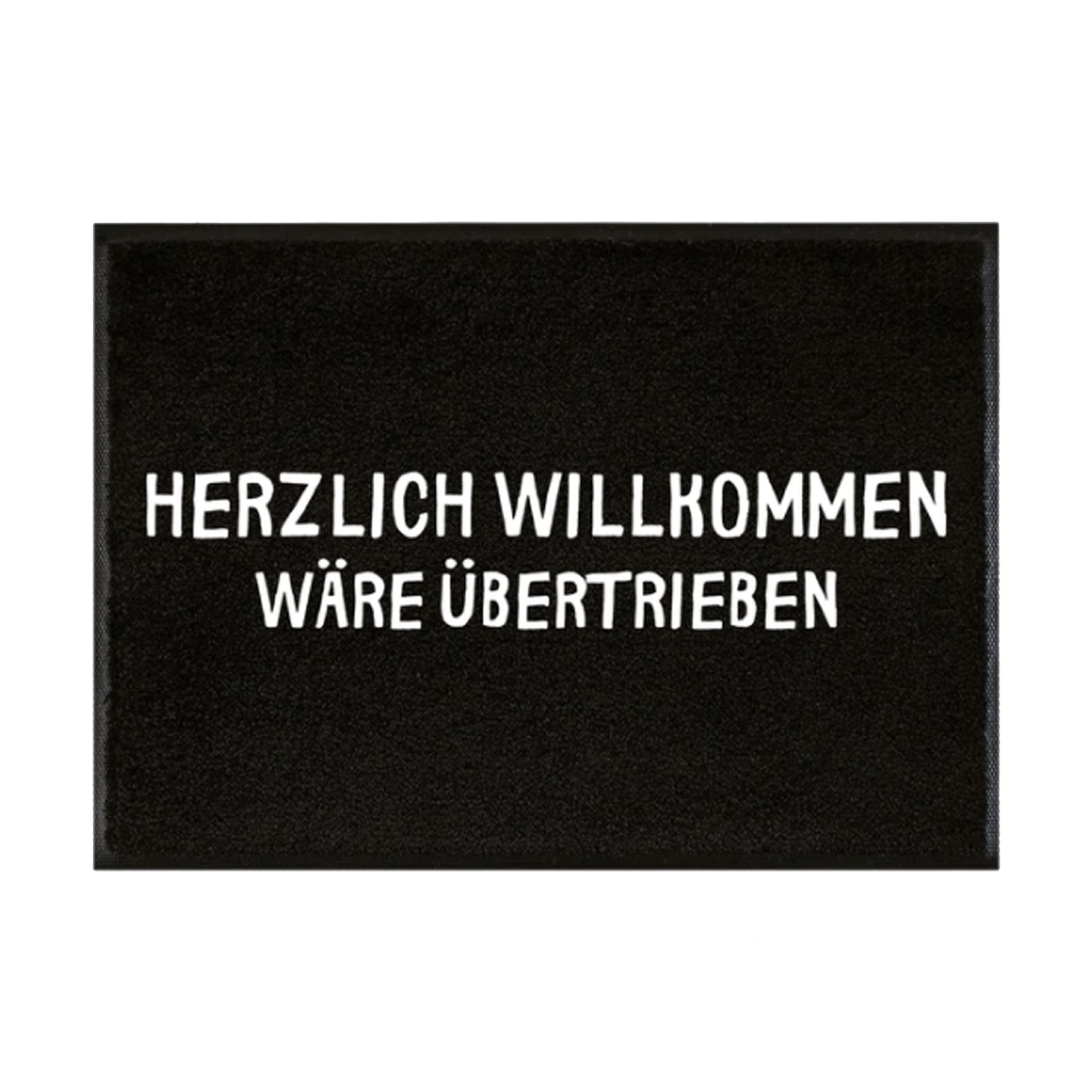 Fussmatte Herzlich willkommen wäre übertrieben - Schwarzer - Kaffee