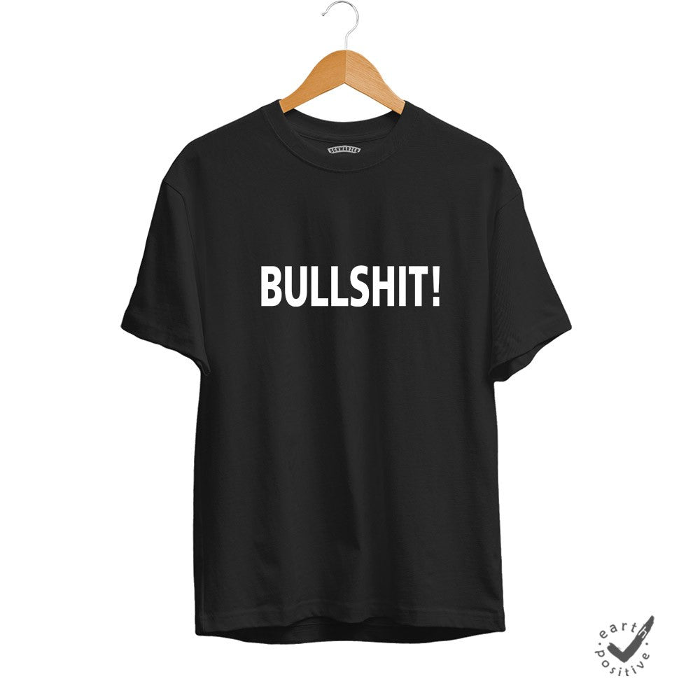 Herren T-Shirt Bullshit - Schwarzer - Kaffee