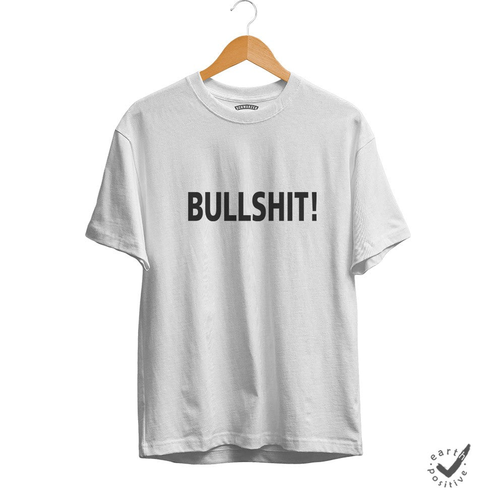 Herren T-Shirt Bullshit - Schwarzer - Kaffee