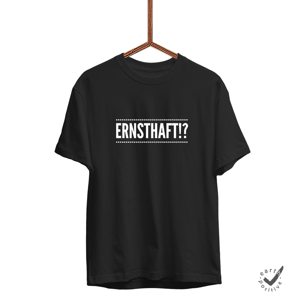 Herren T-Shirt Ernsthaft!? - Schwarzer - Kaffee