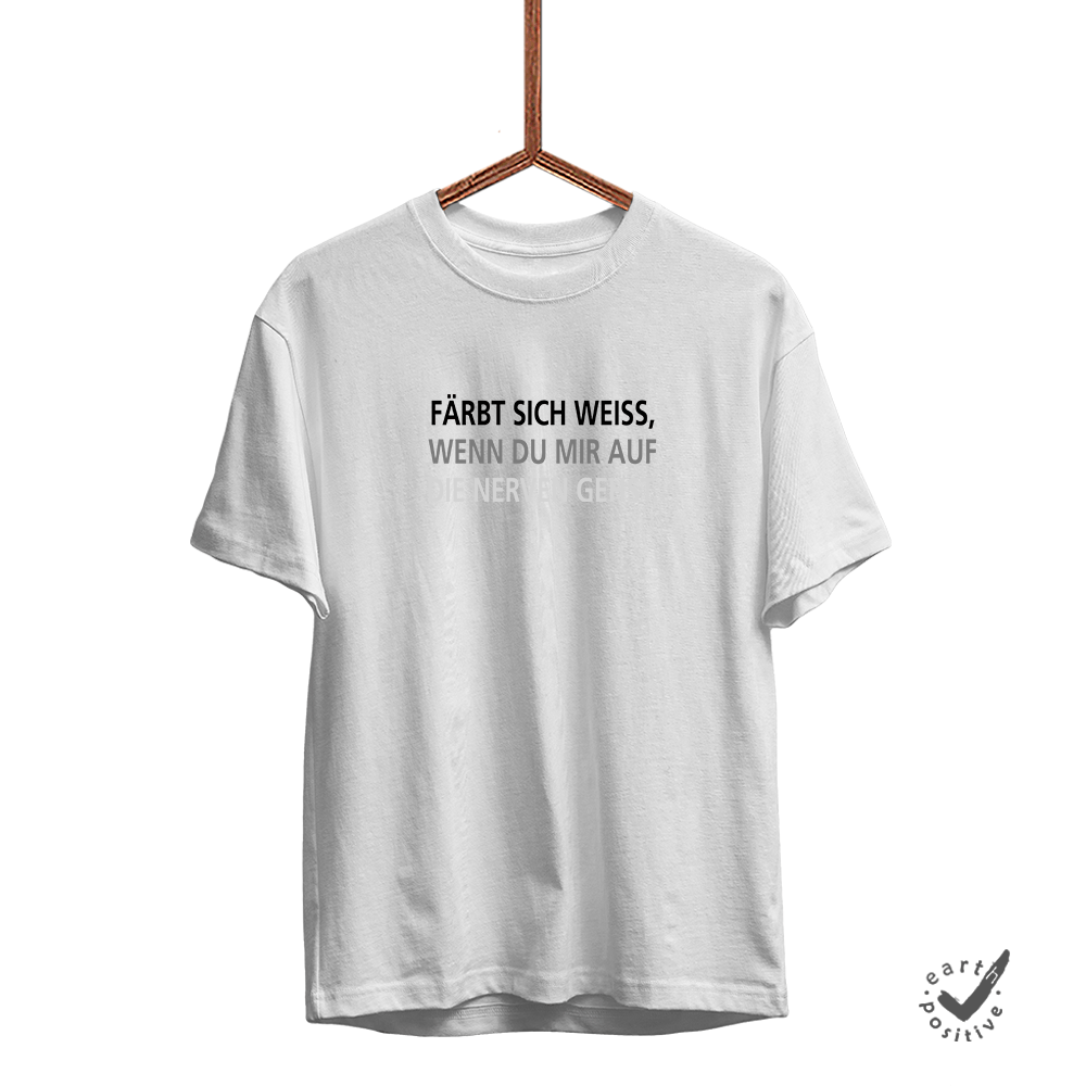 Herren T-Shirt Färbt sich schwarz, wenn du mir auf die Nerven gehst - Schwarzer - Kaffee