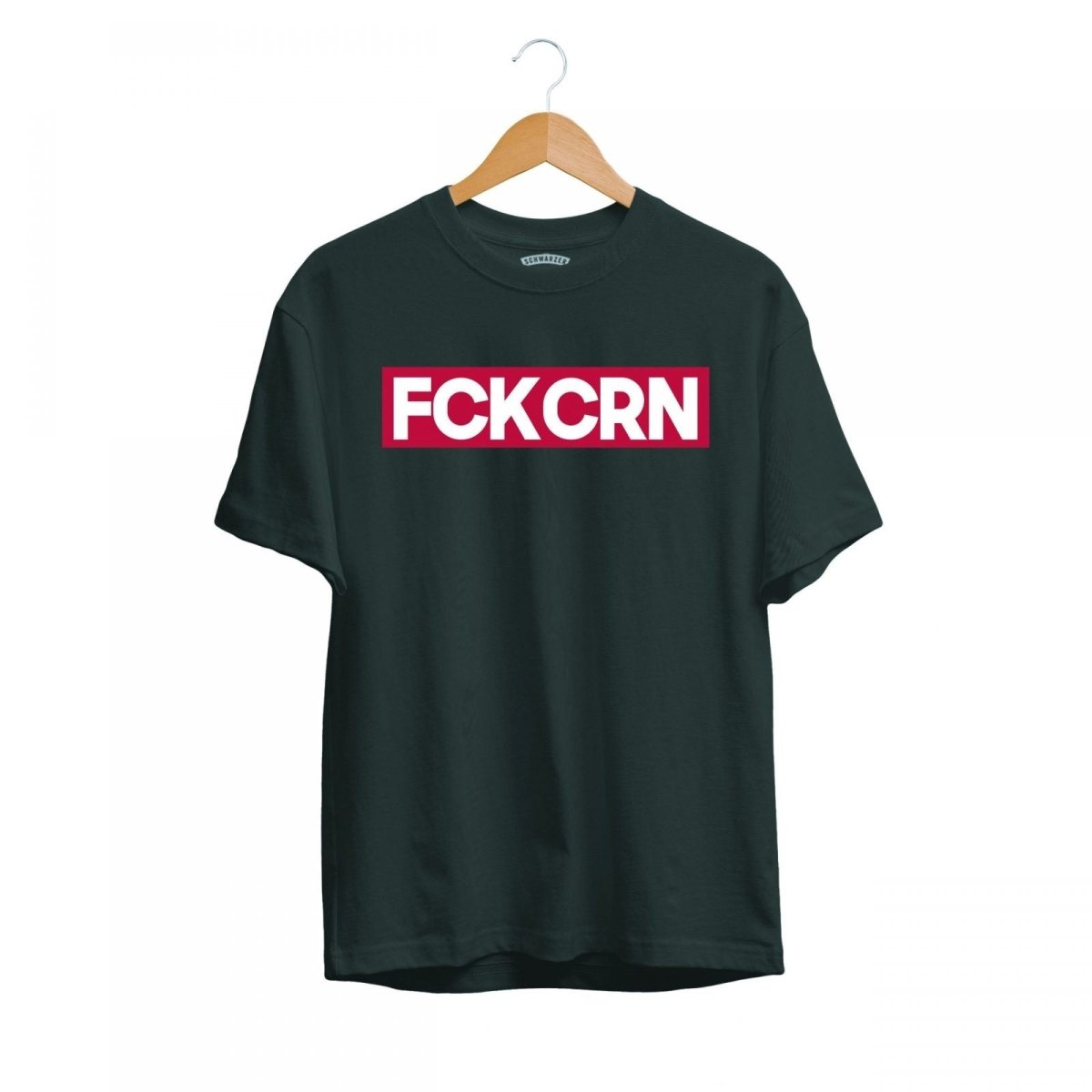 Herren T-Shirt Fuck Corona - Schwarzer - Kaffee