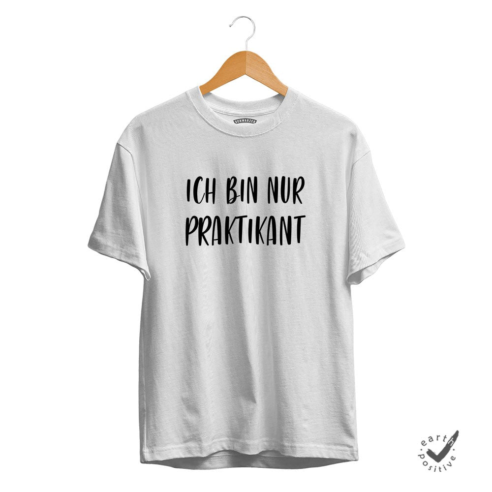 Herren T-Shirt Ich bin nur Praktikant - Schwarzer - Kaffee