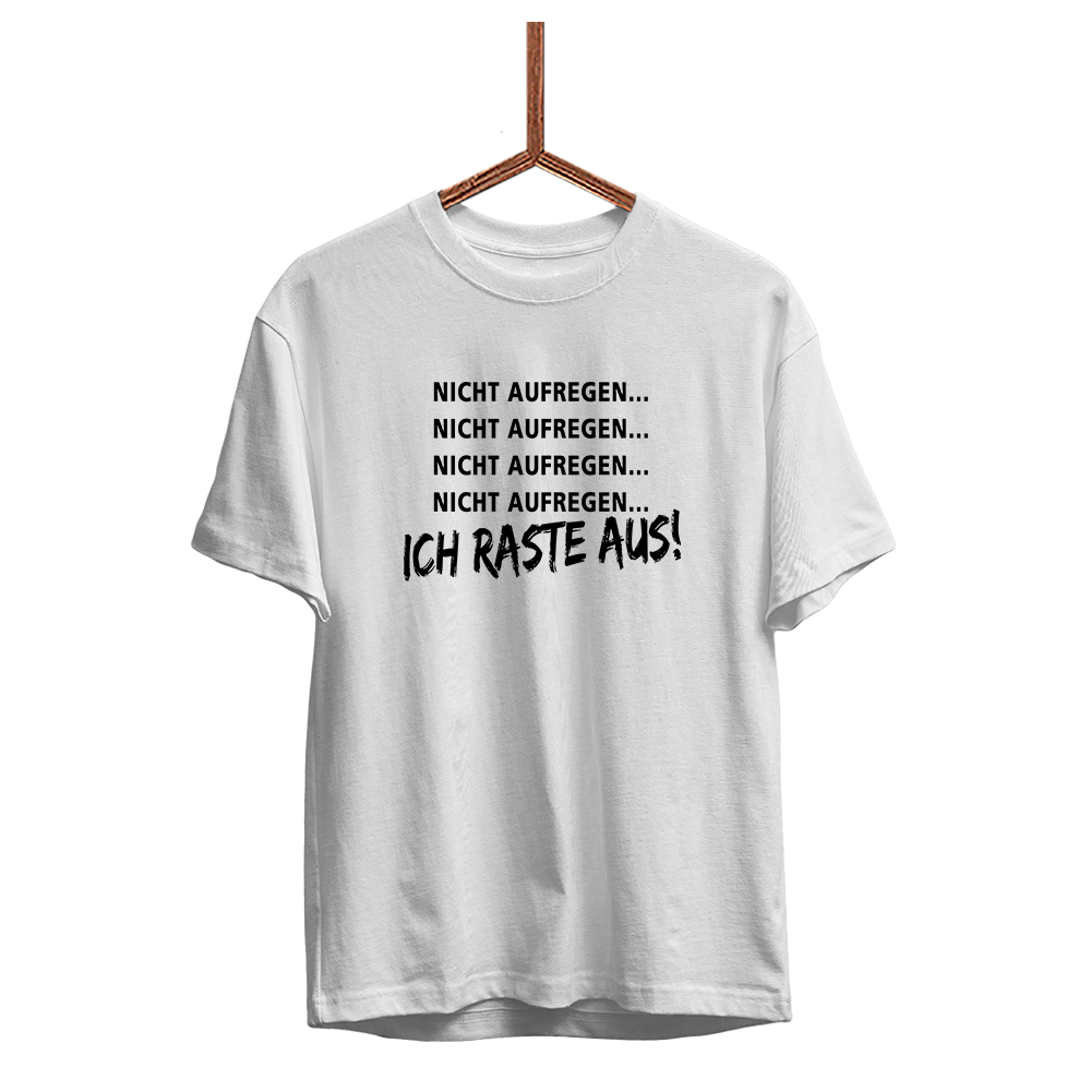Herren T-Shirt Ich Raste aus - Schwarzer - Kaffee