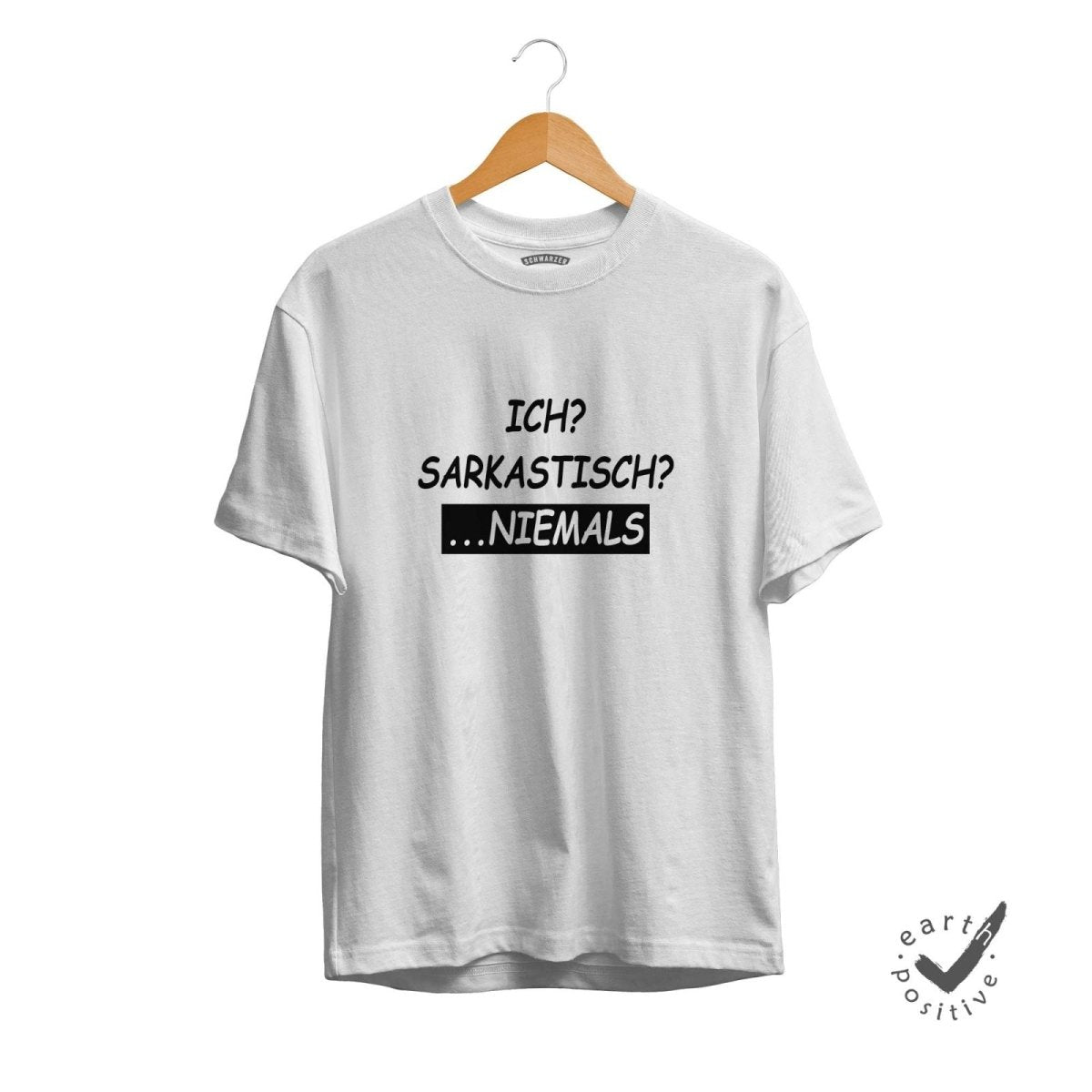 Herren T-Shirt Ich sarkastisch niemals - Schwarzer - Kaffee