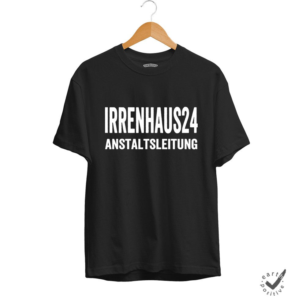Herren T-Shirt Irrenhaus24 - Schwarzer - Kaffee