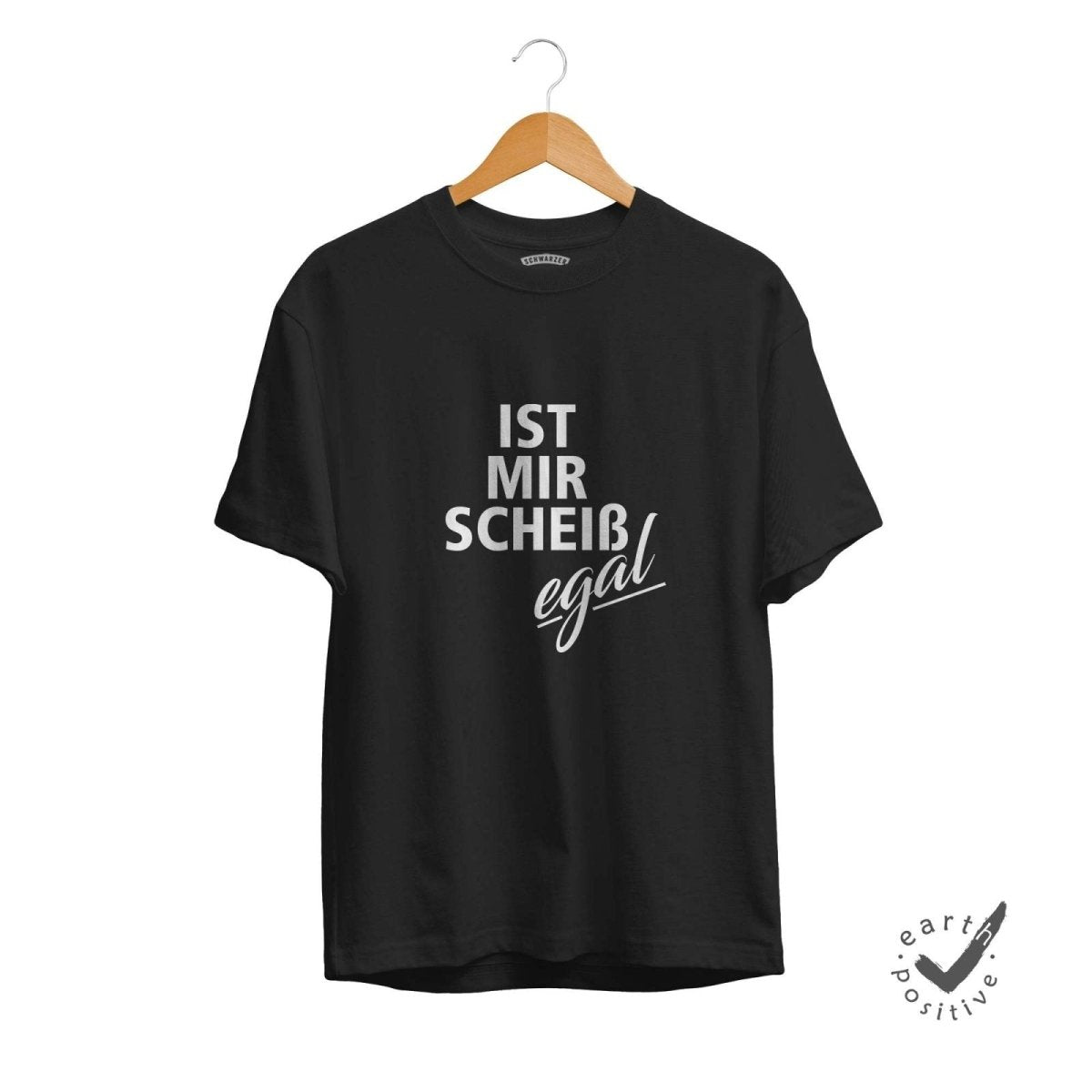 Herren T-Shirt Mir egal - Schwarzer - Kaffee