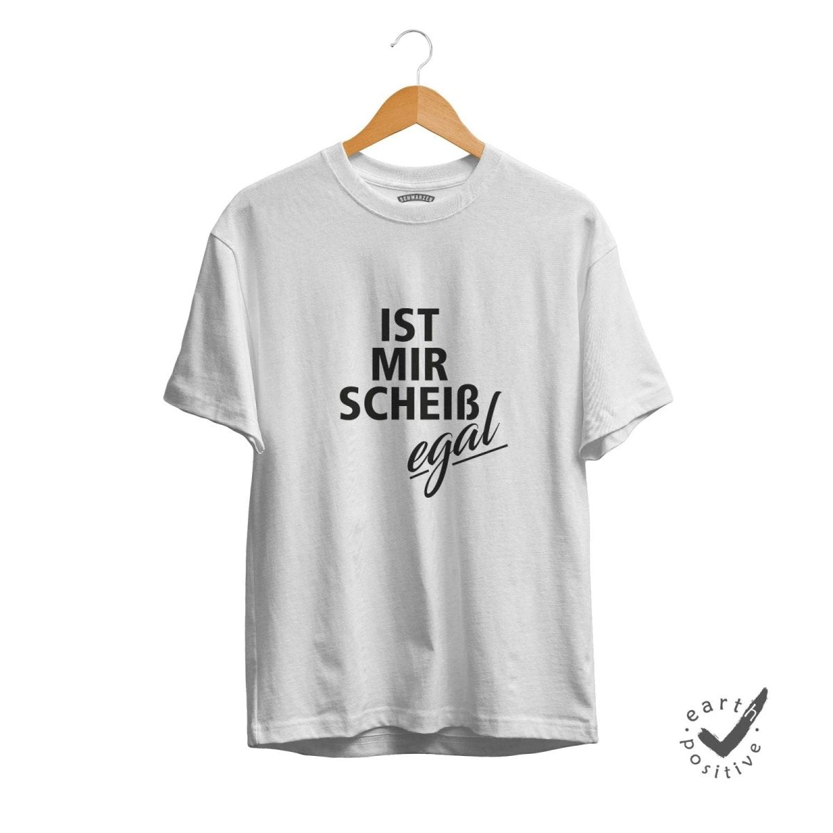 Herren T-Shirt Mir egal - Schwarzer - Kaffee