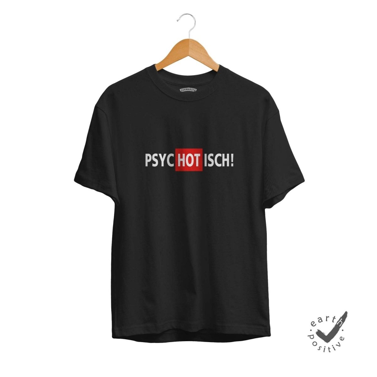Herren T-Shirt Psychotisch - Schwarzer - Kaffee