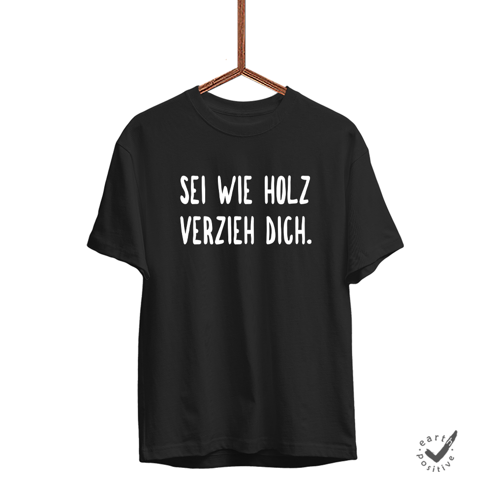 Herren T-Shirt sei wie holz - Schwarzer - Kaffee