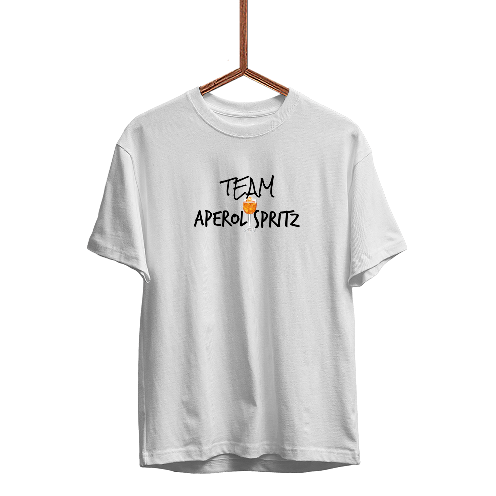 Herren T-Shirt Team Aperol Spritz - Schwarzer - Kaffee