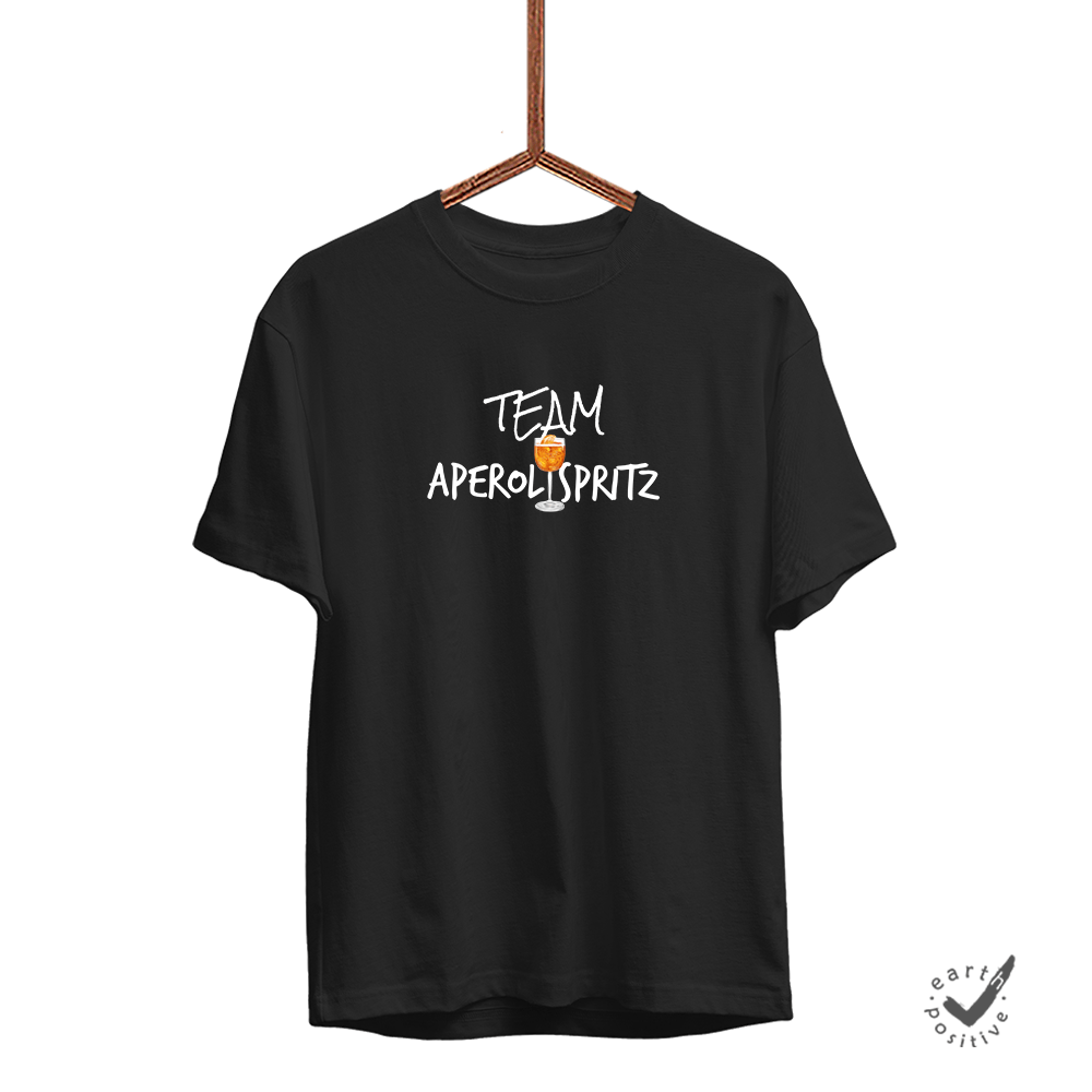 Herren T-Shirt Team Aperol Spritz - Schwarzer - Kaffee
