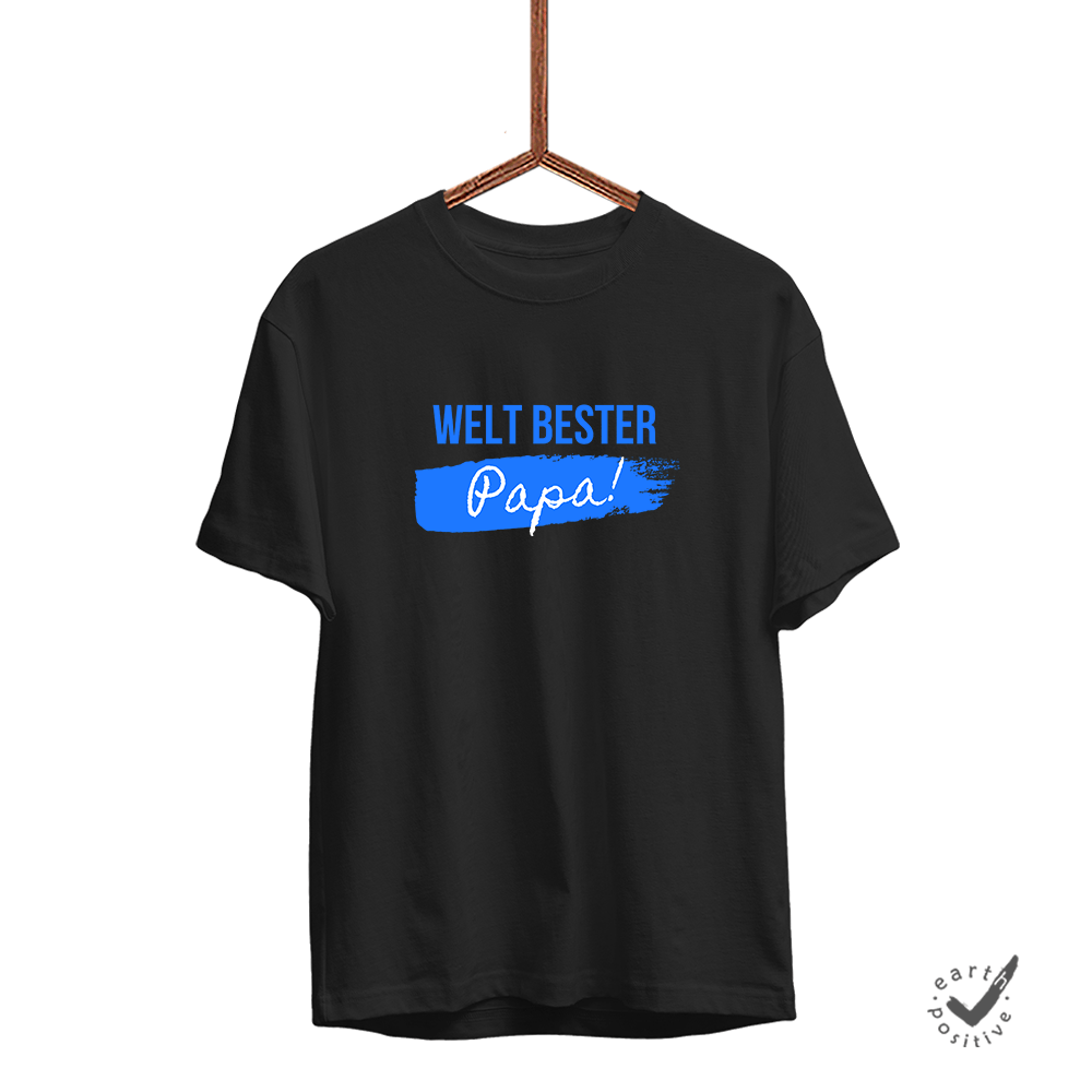 Herren T-Shirt Weltbester Papa - Schwarzer - Kaffee