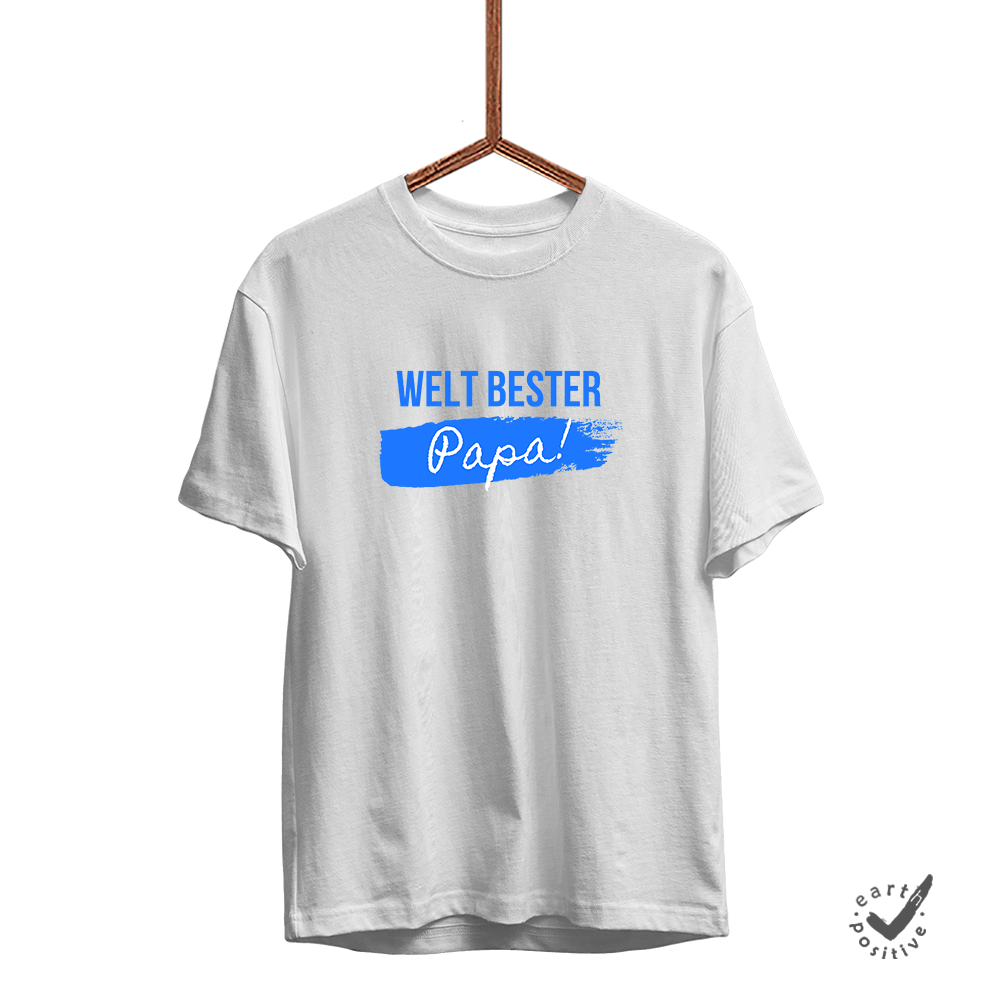 Herren T-Shirt Weltbester Papa - Schwarzer - Kaffee