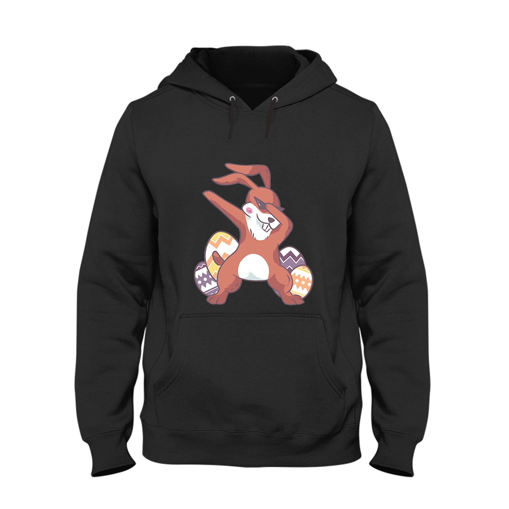 Hoodie Dabbing Bunny - Schwarzer - Kaffee