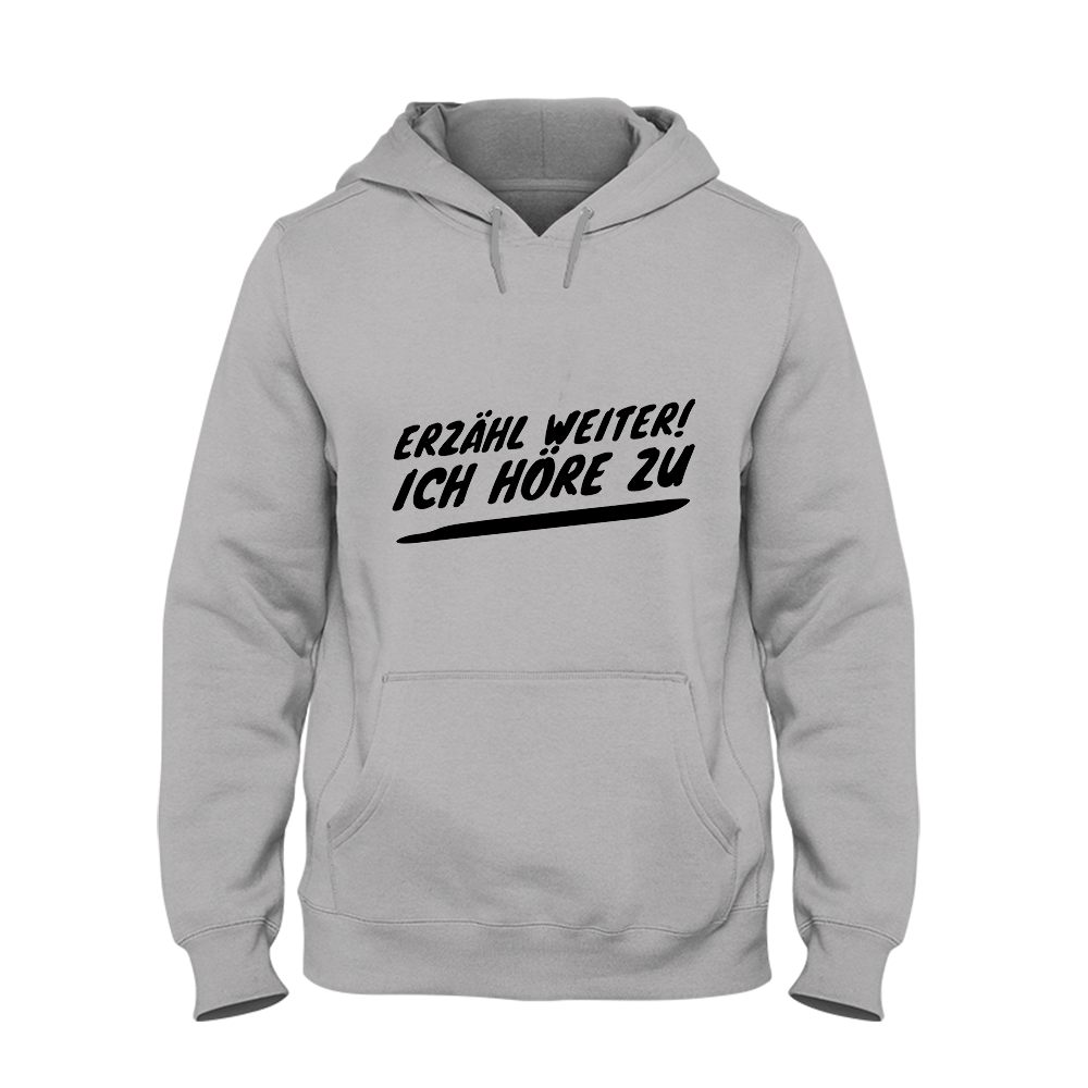 Hoodie Erzähl weiter - Schwarzer - Kaffee