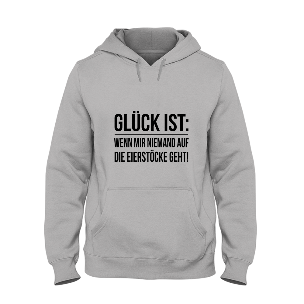 Hoodie Glück ist Eierstöcke - Schwarzer - Kaffee
