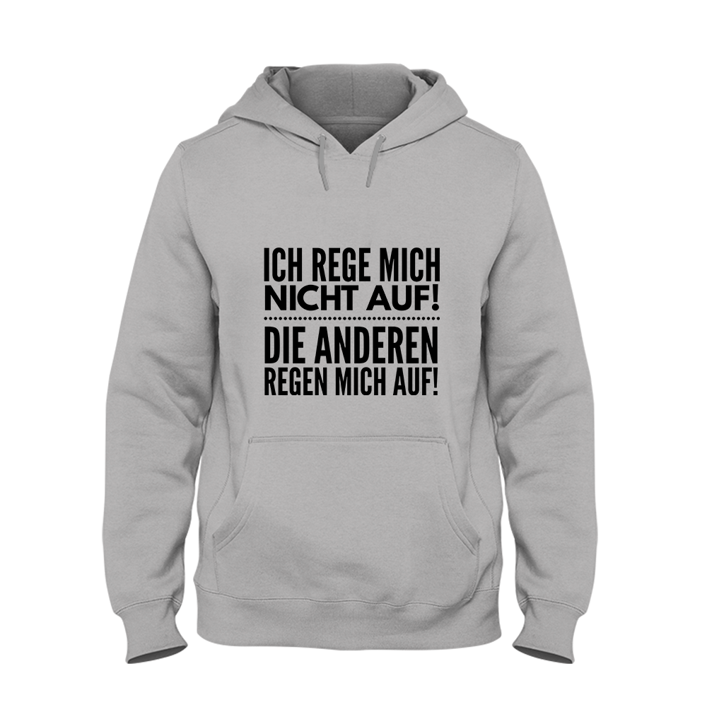 Hoodie Ich rege mich nicht auf - Schwarzer - Kaffee
