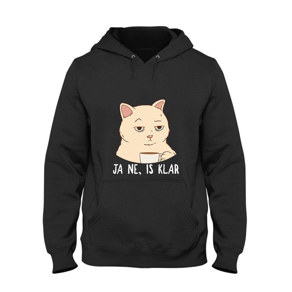 Hoodie Ja ne, is klar - Schwarzer - Kaffee