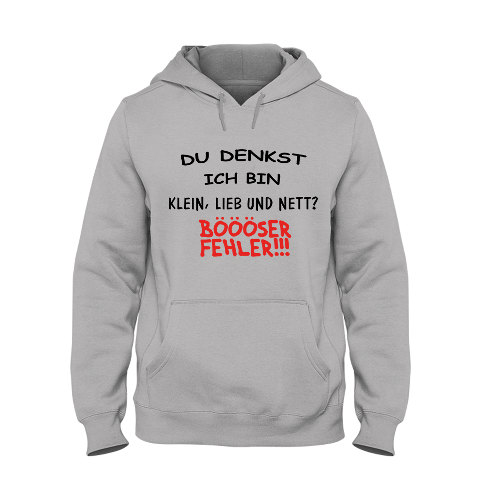 Hoodie Klein, lieb und nett - Schwarzer - Kaffee