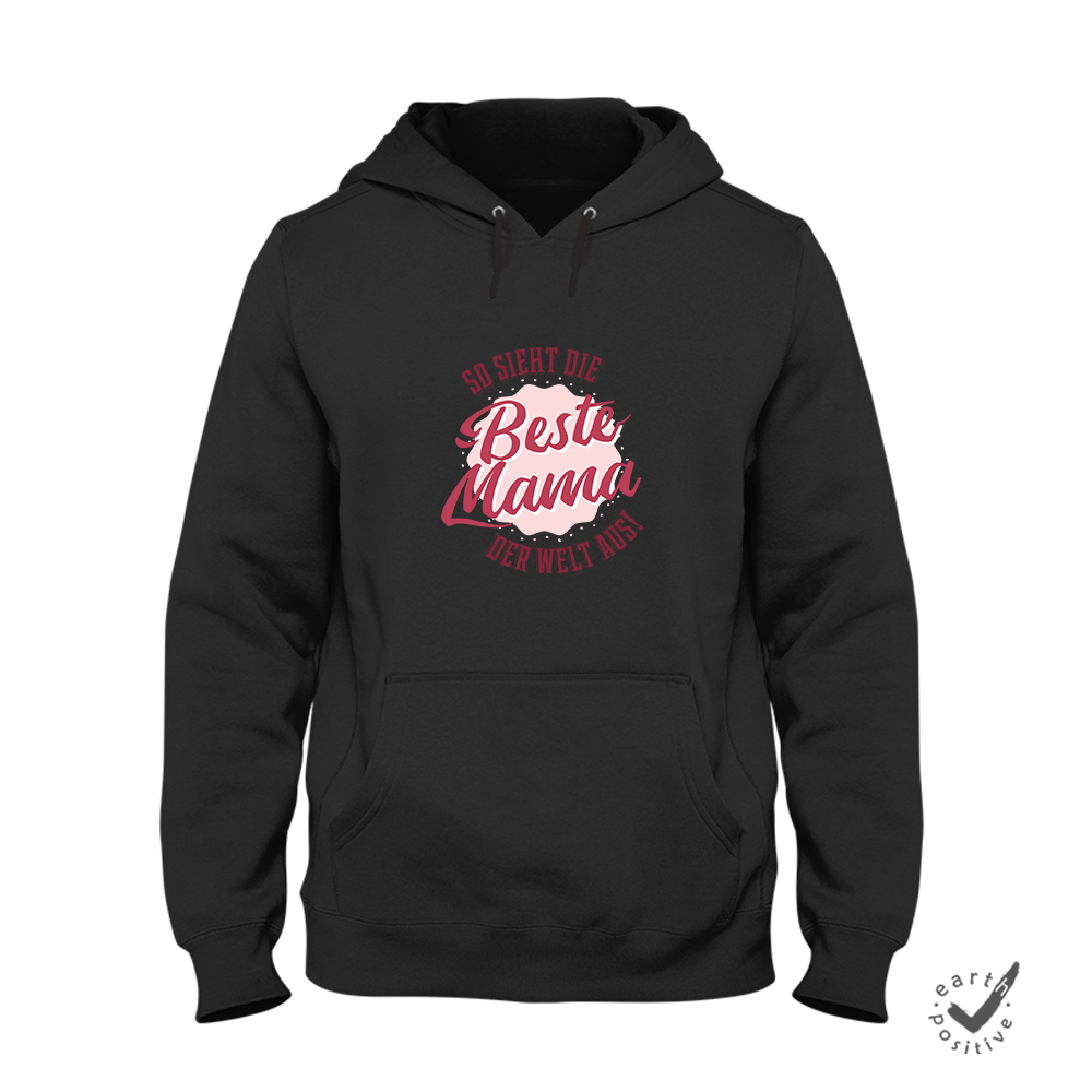 Hoodie Unisex Beste Mama der Welt - Schwarzer - Kaffee