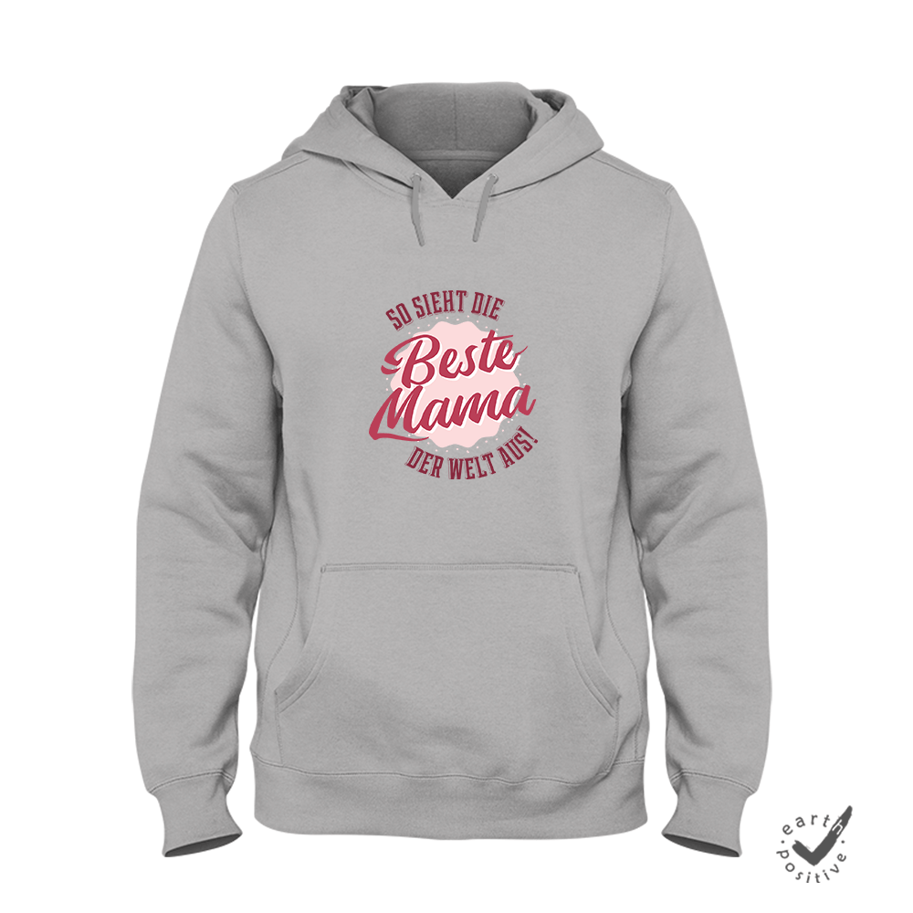 Hoodie Unisex Beste Mama der Welt - Schwarzer - Kaffee