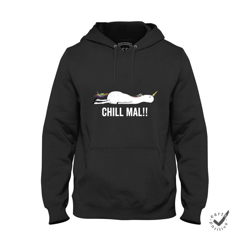 Hoodie Unisex Chill mal - Schwarzer - Kaffee
