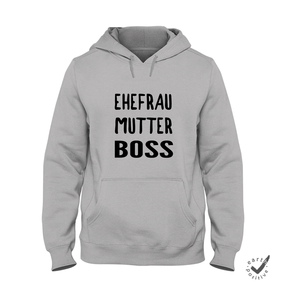 Hoodie Unisex Ehefrau Mutter Boss - Schwarzer - Kaffee