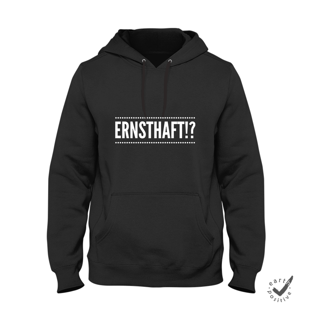 Hoodie Unisex Ernsthaft!? - Schwarzer - Kaffee