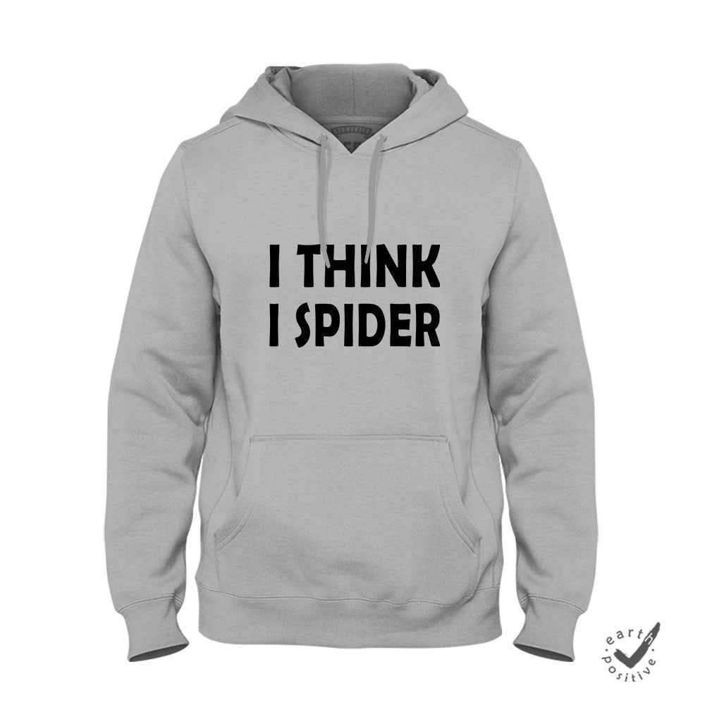 Hoodie Unisex I think i Spider - Schwarzer - Kaffee