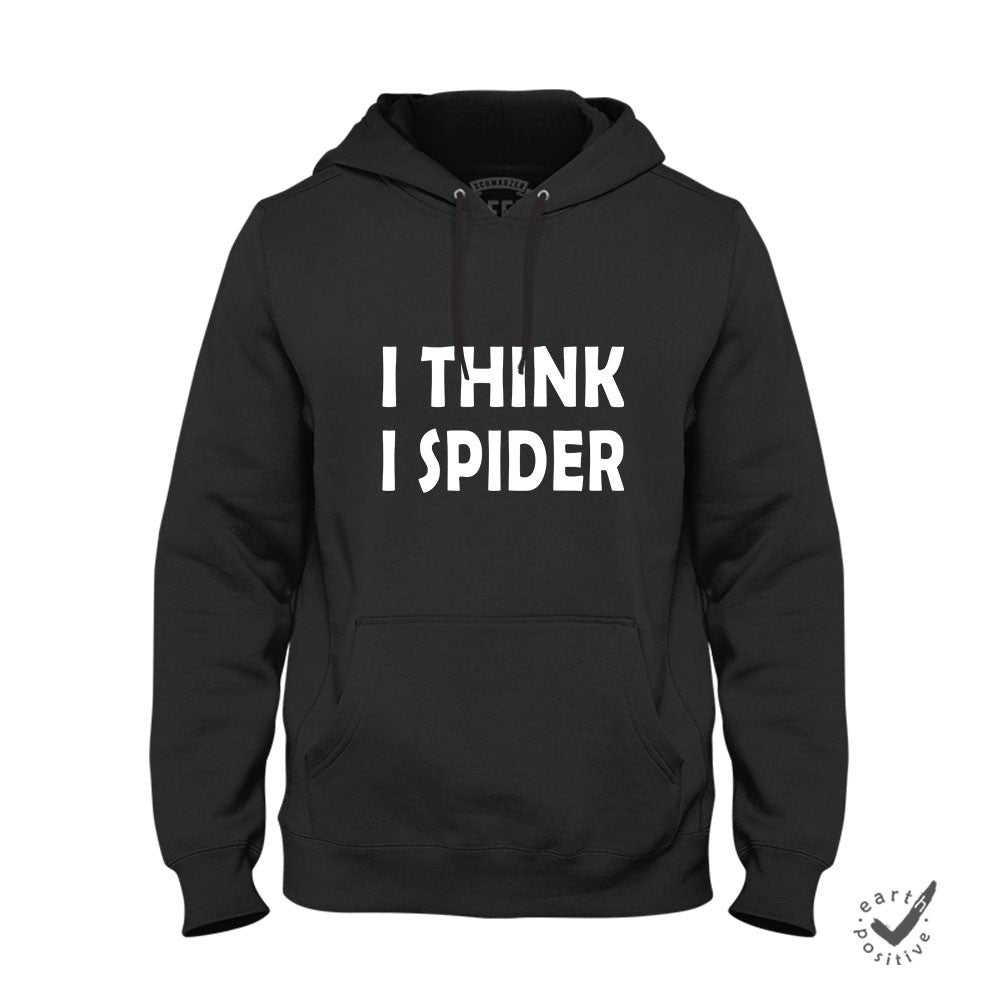 Hoodie Unisex I think i Spider - Schwarzer - Kaffee