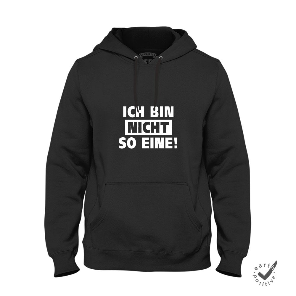 Hoodie Unisex Ich bin nicht so eine - Schwarzer - Kaffee