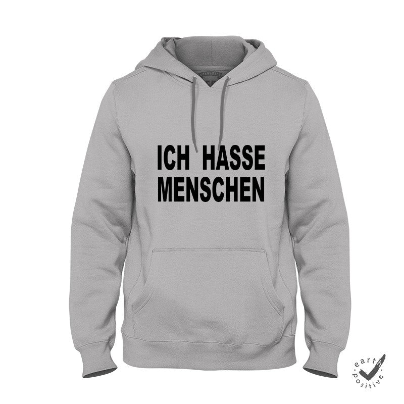 Hoodie Unisex Ich hasse Menschen - Schwarzer - Kaffee