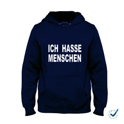 Hoodie Unisex Ich hasse Menschen - Schwarzer - Kaffee