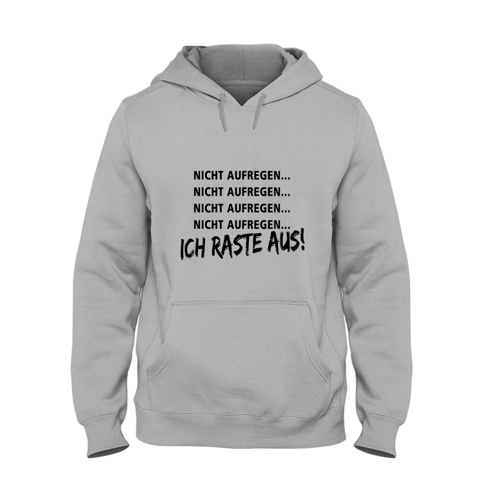 Hoodie Unisex Ich Raste aus - Schwarzer - Kaffee